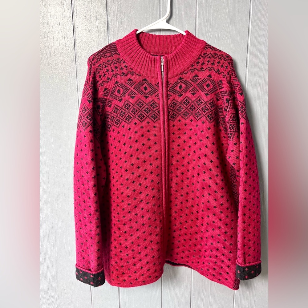Lands End Large women’s zipper cardigan